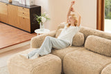 MELLOW 114" 3-Seater Sofa with 3 Ottomans