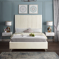 Candace Velvet Queen Bed