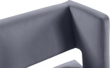 Caleb Contemporary Counter Stool Set of 2 – Luxurious Velvet Design with Stylish Square Backrest