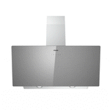 CIARRA 90cm Brushed Silver Glass Angled Cooker Hood A+++ Wifi & Touch Control CBCS9736H-S