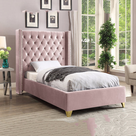 Barolo Velvet Twin Bed