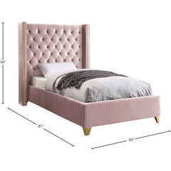 Barolo Velvet Twin Bed