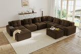 CORDELIA 151" 6-Seater Sofa with 2 Ottomans