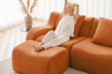 ROMA 82.7" Loveseat with 2 Ottomans