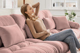 CLOUDIES 173" Sofa 4 Seater with 1 Ottoman