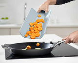 Chop2Pot™ Plus 2-piece Blue Chopping Board Set