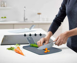 Chop2Pot™ Plus 2-piece Blue Chopping Board Set