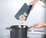 Chop2Pot™ Plus 2-piece Blue Chopping Board Set