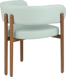 Gideon Dining Chairs - Set of 2 Contemporary Vegan Leather Chairs with Stylish Walnut Frame
