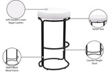 Madison Bar Stool Set of 2 - Stylish Swivel Design with Durable Matte Frame for Modern Spaces