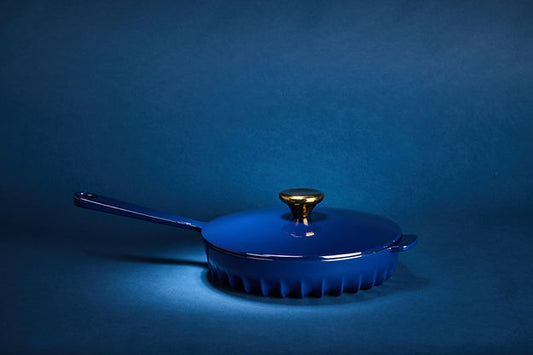 Blue Skillet with Lid