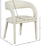 Sylvester Contemporary Dining Chair with Rounded Back for Ultimate Comfort and Stylish Décor