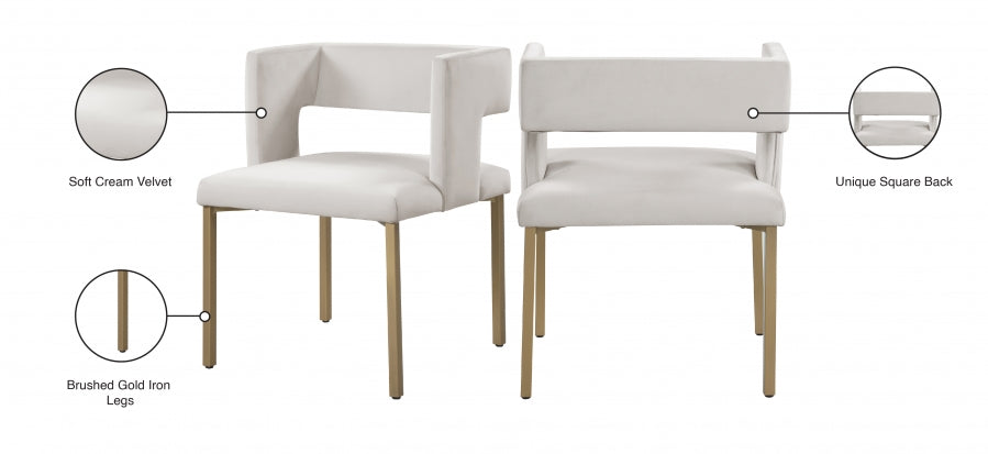 Caleb Velvet Dining Chair