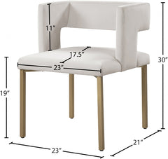 Caleb Velvet Dining Chair