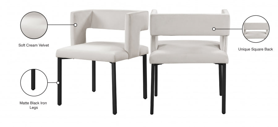 Caleb Velvet Dining Chair