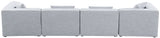 Cube - Linen Modular 4 Seat Sofa