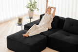 CORDELIA 117" 3-Seater Sofa with 2 Ottomans