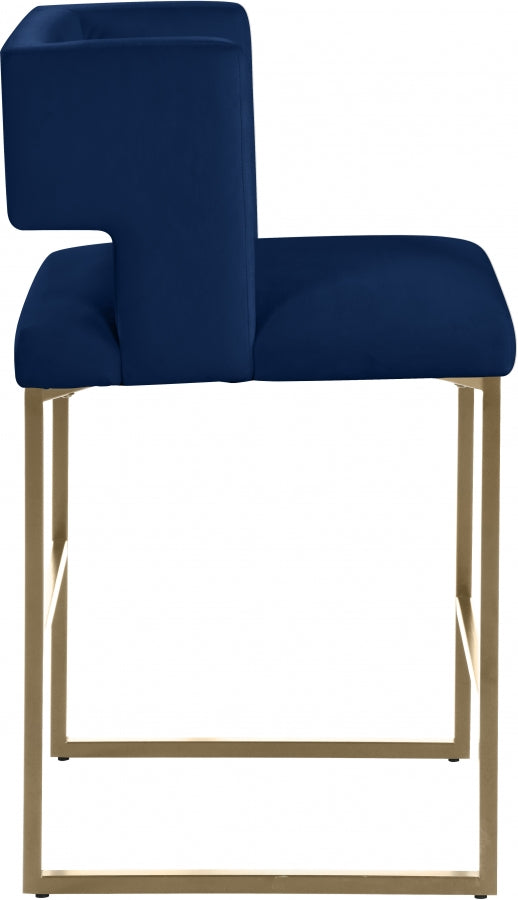 Caleb Velvet Counter Stool