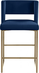 Caleb Velvet Counter Stool