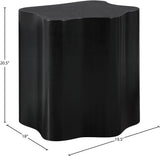 Zaire End Table - Art Deco Elegance with Unique Wood Grain, Perfect for Modern Living Spaces