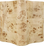 Zaire End Table - Art Deco Elegance with Unique Wood Grain, Perfect for Modern Living Spaces