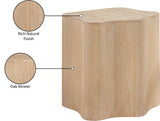 Zaire End Table - Art Deco Elegance with Unique Wood Grain, Perfect for Modern Living Spaces