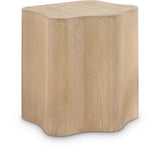 Zaire End Table - Art Deco Elegance with Unique Wood Grain, Perfect for Modern Living Spaces