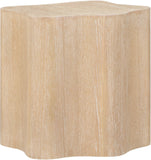 Zaire End Table - Art Deco Elegance with Unique Wood Grain, Perfect for Modern Living Spaces