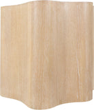 Zaire End Table - Art Deco Elegance with Unique Wood Grain, Perfect for Modern Living Spaces