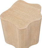 Zaire End Table - Art Deco Elegance with Unique Wood Grain, Perfect for Modern Living Spaces