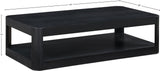 Reeves Coffee Table - Elegant Art Deco Design with Sturdy Solid Wood and MDF Construction for Modern Homes