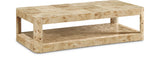 Reeves Coffee Table - Elegant Art Deco Design with Sturdy Solid Wood and MDF Construction for Modern Homes