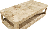 Reeves Coffee Table - Elegant Art Deco Design with Sturdy Solid Wood and MDF Construction for Modern Homes