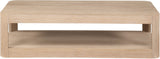 Reeves Coffee Table - Elegant Art Deco Design with Sturdy Solid Wood and MDF Construction for Modern Homes