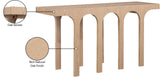 Westfield Console Table - Elegant Art Deco Design in Rich Black Oak Finish, Perfect for Any Space