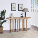 Westfield Console Table - Elegant Art Deco Design in Rich Black Oak Finish, Perfect for Any Space