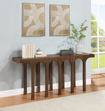 Westfield Console Table - Elegant Art Deco Design in Rich Black Oak Finish, Perfect for Any Space