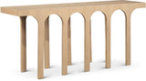Westfield Console Table - Elegant Art Deco Design in Rich Black Oak Finish, Perfect for Any Space