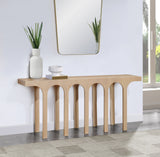 Westfield Console Table - Elegant Art Deco Design in Rich Black Oak Finish, Perfect for Any Space