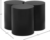 Dimple Coffee Table - Stylish Modular Design in Matte Black Iron for Contemporary Living Spaces
