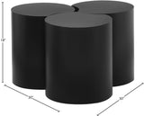 Dimple Coffee Table - Stylish Modular Design in Matte Black Iron for Contemporary Living Spaces