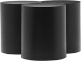Dimple Coffee Table - Stylish Modular Design in Matte Black Iron for Contemporary Living Spaces
