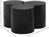 Dimple Coffee Table - Stylish Modular Design in Matte Black Iron for Contemporary Living Spaces