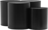 Dimple Coffee Table - Stylish Modular Design in Matte Black Iron for Contemporary Living Spaces