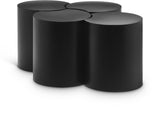 Dimple Coffee Table - Stylish Modular Design in Matte Black Iron for Contemporary Living Spaces