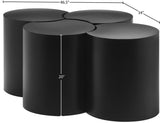 Dimple Coffee Table - Stylish Modular Design in Matte Black Iron for Contemporary Living Spaces