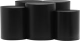 Dimple Coffee Table - Stylish Modular Design in Matte Black Iron for Contemporary Living Spaces