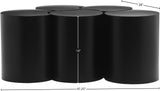 Dimple Coffee Table - Stylish Modular Design in Matte Black Iron for Contemporary Living Spaces