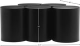 Dimple Coffee Table - Stylish Modular Design in Matte Black Iron for Contemporary Living Spaces