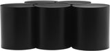 Dimple Coffee Table - Stylish Modular Design in Matte Black Iron for Contemporary Living Spaces